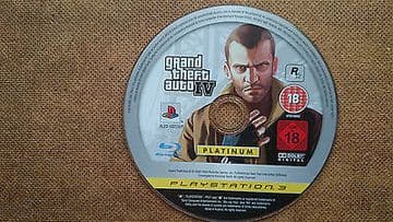 Grand Theft Auto 4 PS3  Game Disc Platinum Edition
