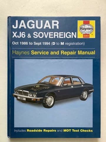 Jaguar XJ6 & Sovereign 1986- 1994 Haynes Work Shop Manual