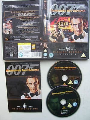 James Bond Diamonds are Forever  Ultimate Edition 2 DVD Set