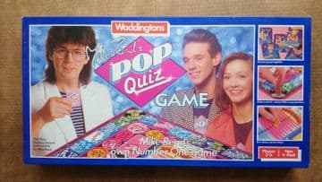 Mike Reads Pop Quiz Game By Waddingtons 1985