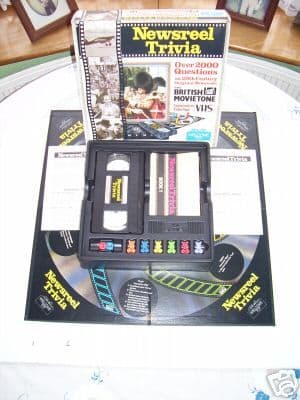 Newsreel Trivia VHS  Board Game