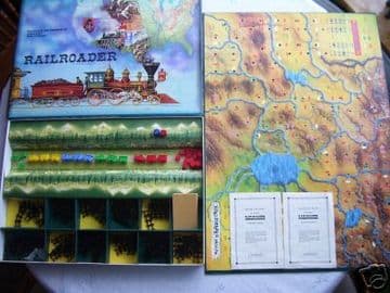 Railroader Board Game Waddingtons (1963) RARE