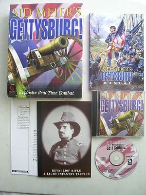 Sid Meier's Gettysburg PC Big Box Edition By Sierra 1997 Rare