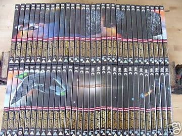 Star Trek New Generation 60 DVD's in mosaque Pic + Mags