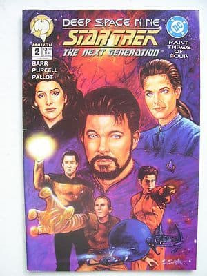Star Trek The Next Generation Deep Space Nine DC Comic Issue 2 Rare