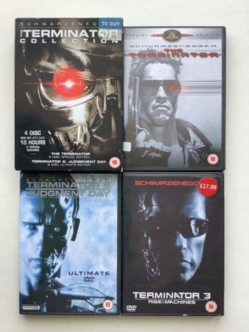 Terminator, 6 x DVD Collection, Bundle, Including Rare 2 DVD Box Set