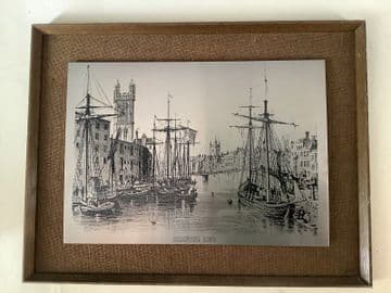 Vintage Stainless Still Print Picture: Bristol 1830 (FRAMED 12”x 8”)
