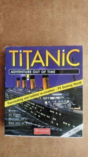 Vintage Titanic Adventure out of Time (PC Windows 1996) Big Box Edition