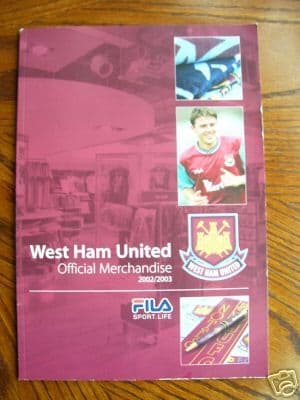 WEST HAM UNITED ( Official Merchandise Magazine 2002/3
