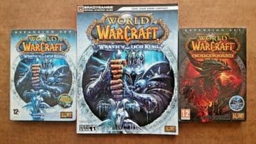 World of WarCraft:  Wrath of The Lich King / Cataclysm (PC, 2008) & Guide Book