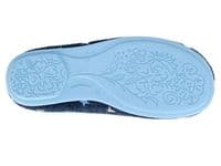 'ELLIE' Ladies Star Motif Mule Slippers NAVY BLUE