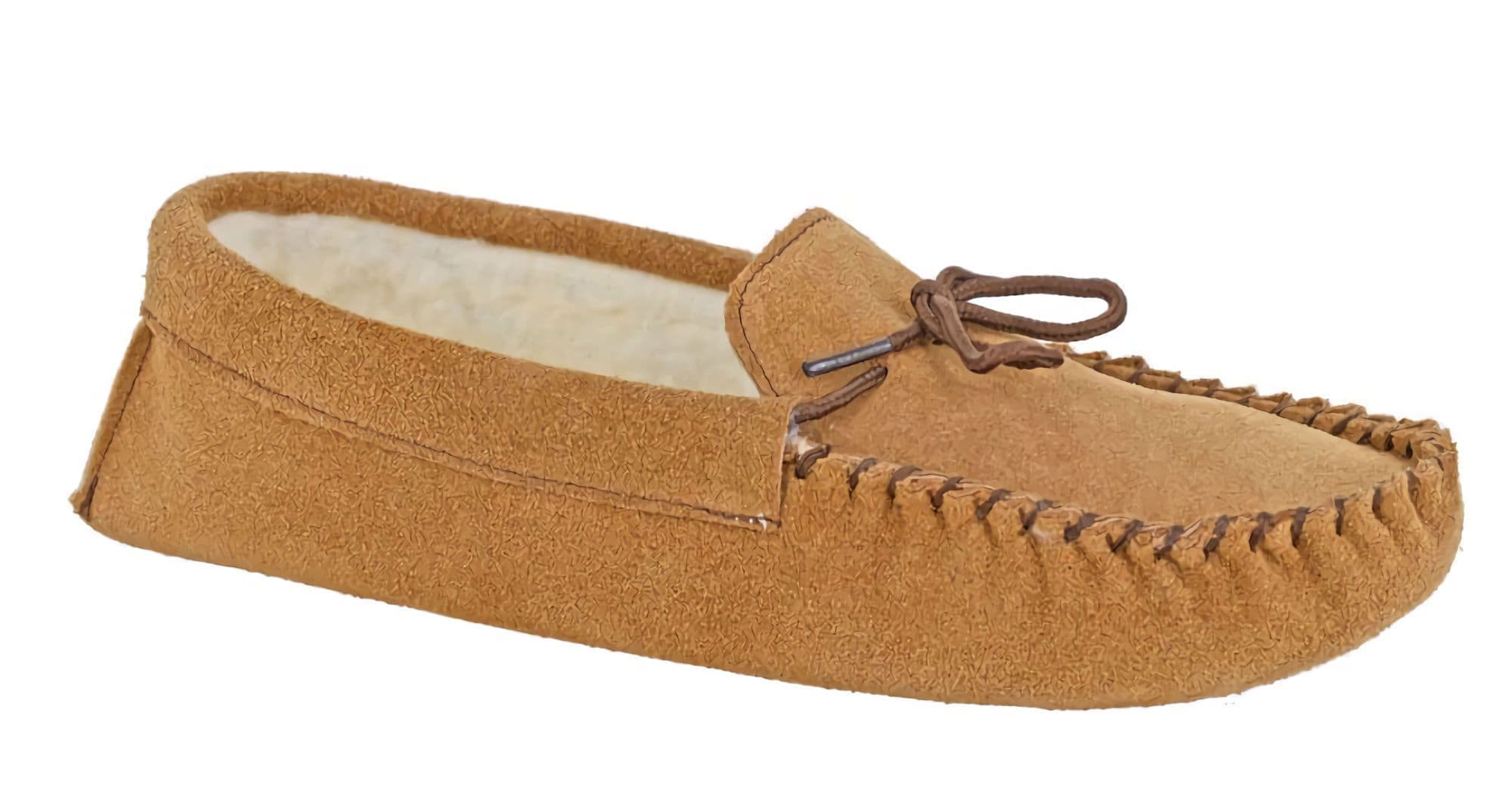 JAKE Men s Suede Moccasin Slippers Thermal Lined Soft Suede Sole TAUPE