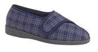 'JULIAN ll'  Touch Fastening Nylon Slippers NAVY