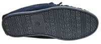 'LILY' Real Suede Leather Moccasin with Hardwearing Sole  NAVY