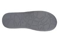 'NEVILLE' Moccasin Style Slippers with TPR Sole GREY