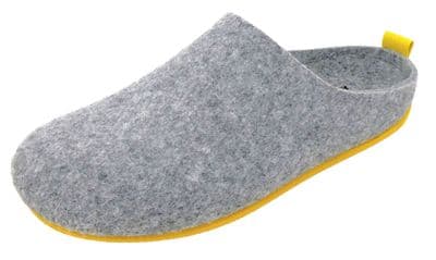 'RELAX' Ladies Rubber Sole Openback Slippers  GREY
