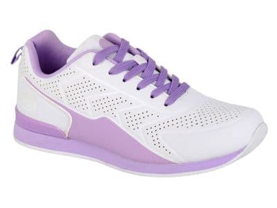 `T 783G  'BLOCKER'  Ladies Lace Up  Bowling Shoe WHITE /LILAC