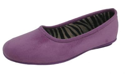 Amado Macario  Ballerina Slippers with Rubber Sole HEATHER