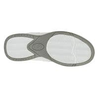 ARIZONA Mens Touch Fastening Wide-Fit Leather Trainers WHITE