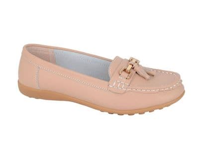 Boulevard L748 FullerFitting Tassle Loafer BEIGE