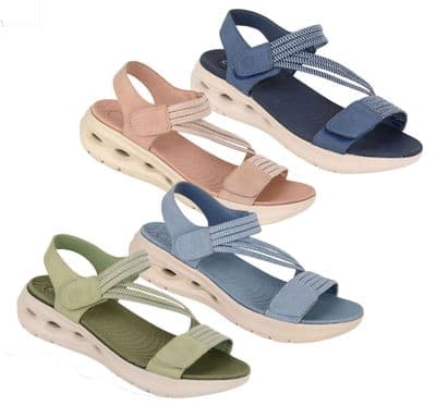 Cipriata 'ELENA'  Twin Touch Fastening Elasticated Sandal