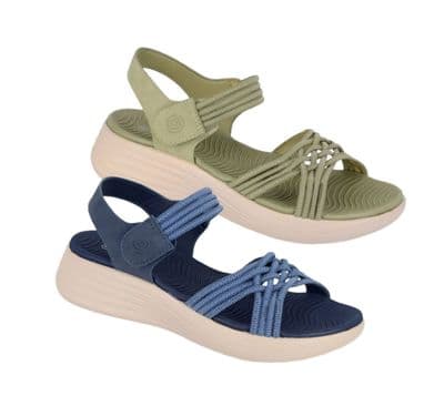 Cipriata 'ELETTA'  Touch Fastening Elasticated Crossover Sanda