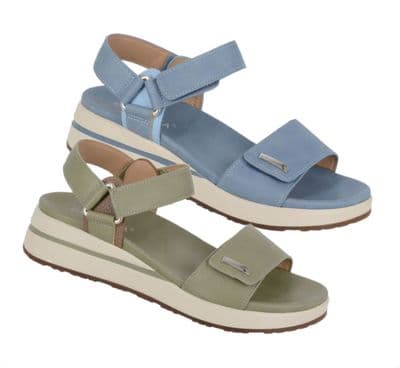 Cipriata 'FENIA'  Halter Back Twin Touch Fastening Wedge Sandal