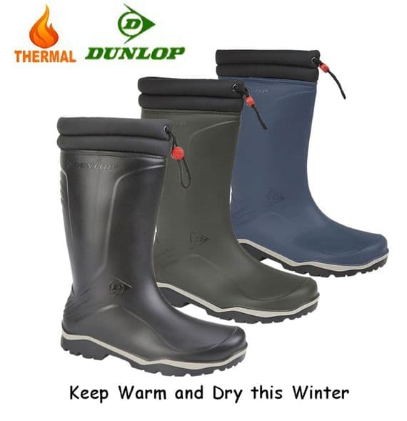 DUNLOP 'BLIZZARD' Toggle Tie Thermal Blizzard Wellington