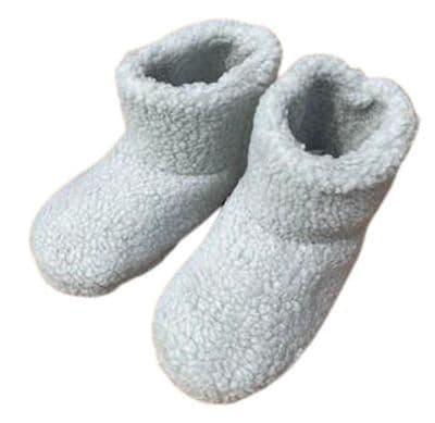 Dunlop 'DAISY'  Ladies Thermal Lined  Boot Slippers  Light GREY