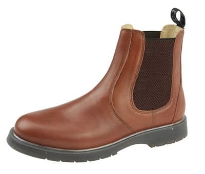 Grafters , M186 Men's Gusset Chelsea Boots TAN