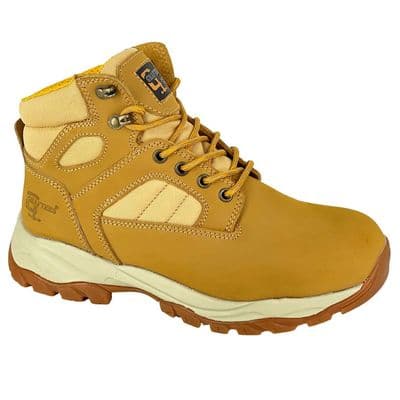Grafters , M292 Men's  Safety Ankle Boot HONEY NUBUCK (1)