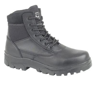 Grafters M870 SHERMAN Leather Waterproof Combat Boot  BLACK