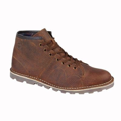 Grafters  Original  Waxy Crazyhorse Leather Monkey Boots BROWN
