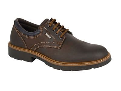 IMAC M101 Men's 4 Eyelet Waterproof Gibson Shoe - BROWN WAXY LEATHER