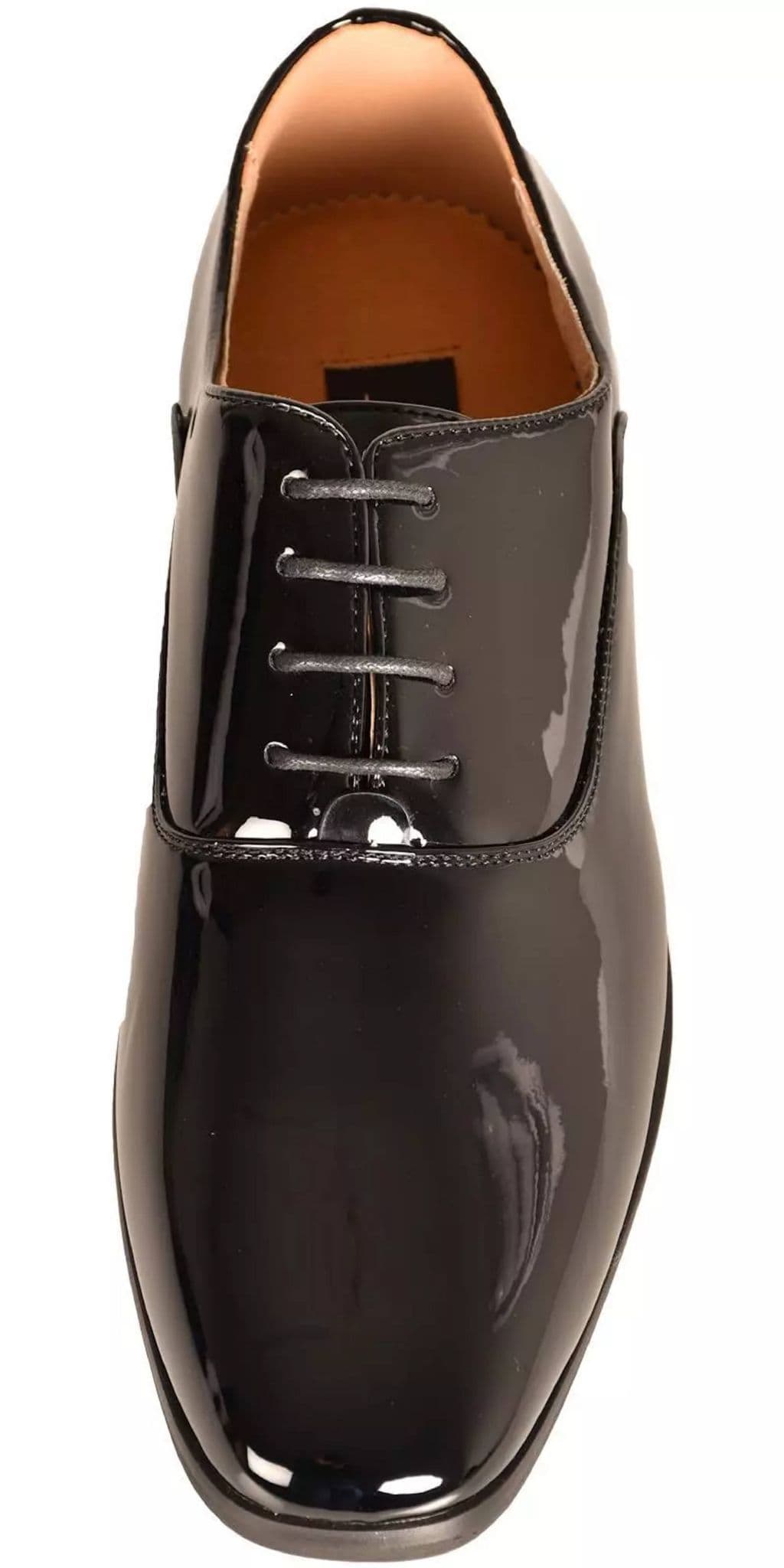 M710 Mens Black Patent Oxford Shoes Office Wedding Party