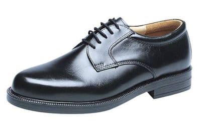 M903 Men's Leather Plain Gibson, Wider Fitting, BLACK