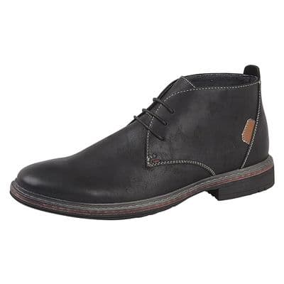 M9567  Desert Boots Synthetic Nubuck with Leather/Textile Lining TPR Sole  BLACK