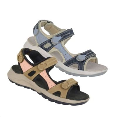 MOD COMFYS L813  3x Touch Fastening Nubuck Leather Sports Sandal