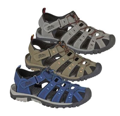 PDQ Mens Touch & Toggle Fasten Sports Sandal sizes 4 to 12