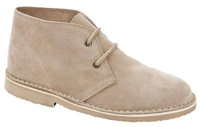 Roamers L777 Womens Suede Desert Bootsl  LIGHT TAUPE