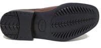 Roamers M278 Leather Chelsea Boots BROWN with Part Leather Lining and Rubber Sole