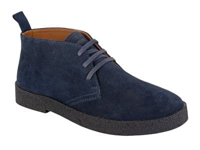Roamers M759 Suede Leather Desert Boots Leather Lining and Sock  TPR Sole  NAVY