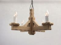 Oak 4-Light Pendant Light | Tradwoodlights