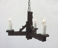 Rustic 3-Light Pendant Light | Tradwoodlights