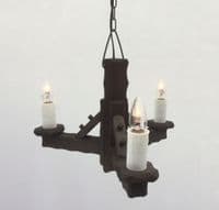 Rustic 3-Light Pendant Light | Tradwoodlights