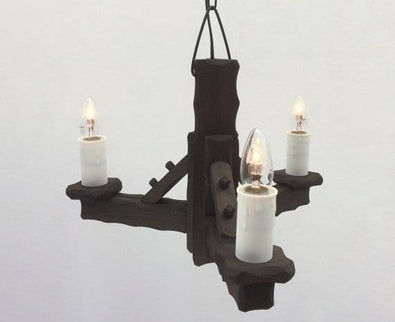 Rustic 3-Light Pendant Light | Tradwoodlights