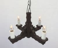 Rustic 4-Light Pendant Light | Tradwoodlights
