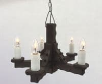 Rustic 5-Light Pendant Light | Tradwoodlights