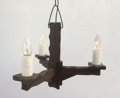 Symphony - Hand Made Wooden 3-Light Pendant Ceiling Light