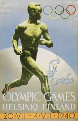 1940 Olympic games, Helsinki Finland - Summer Olympics
